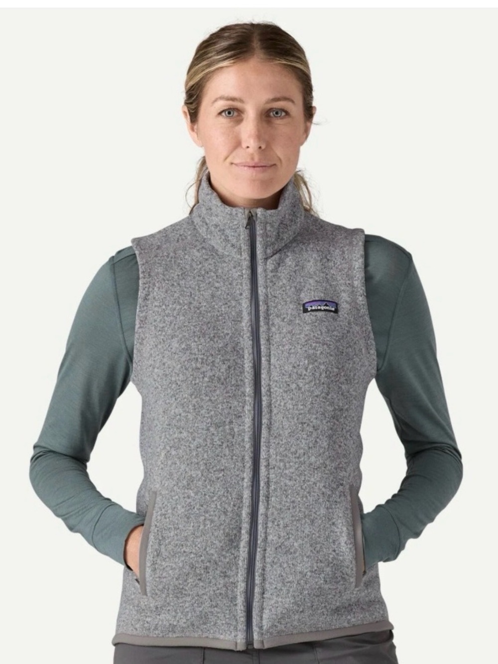 Patagonia Gray Heather Fleece Vest - Women's